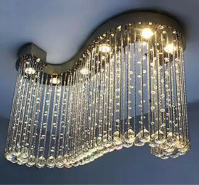 Crystal Raindrop Chandalier 7001-6 6*GU10 Bulbs